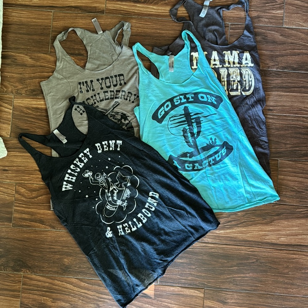 Country western  tank tops